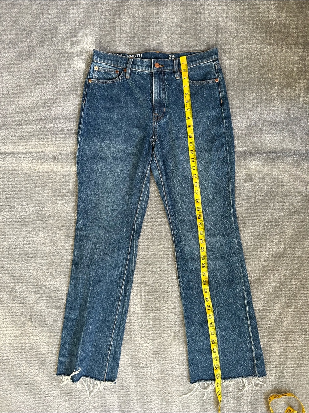 NWOT J. Crew Full-Length Demi-Boot Jean in Kamari Wash Raw Hem Women's Size 29 - Picture 10 of 10